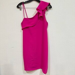 Amanda Uprichard Fuchsia Hot Pink Mini Dress Women’s Size Small